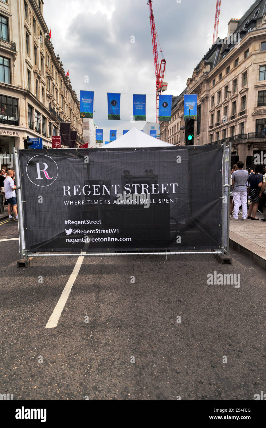 Londres, Royaume-Uni. 20 juillet, 2014. Regent Street Traffic-Free dimanche en juillet Événement, Regent Street, Crédit : Keith Erskine/Alamy Live News Banque D'Images