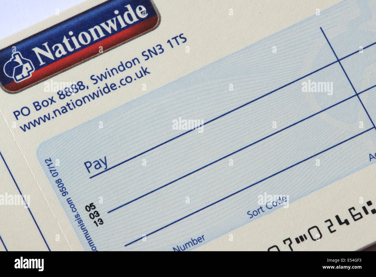 Nationwide Building Society vide Vérifier Banque D'Images