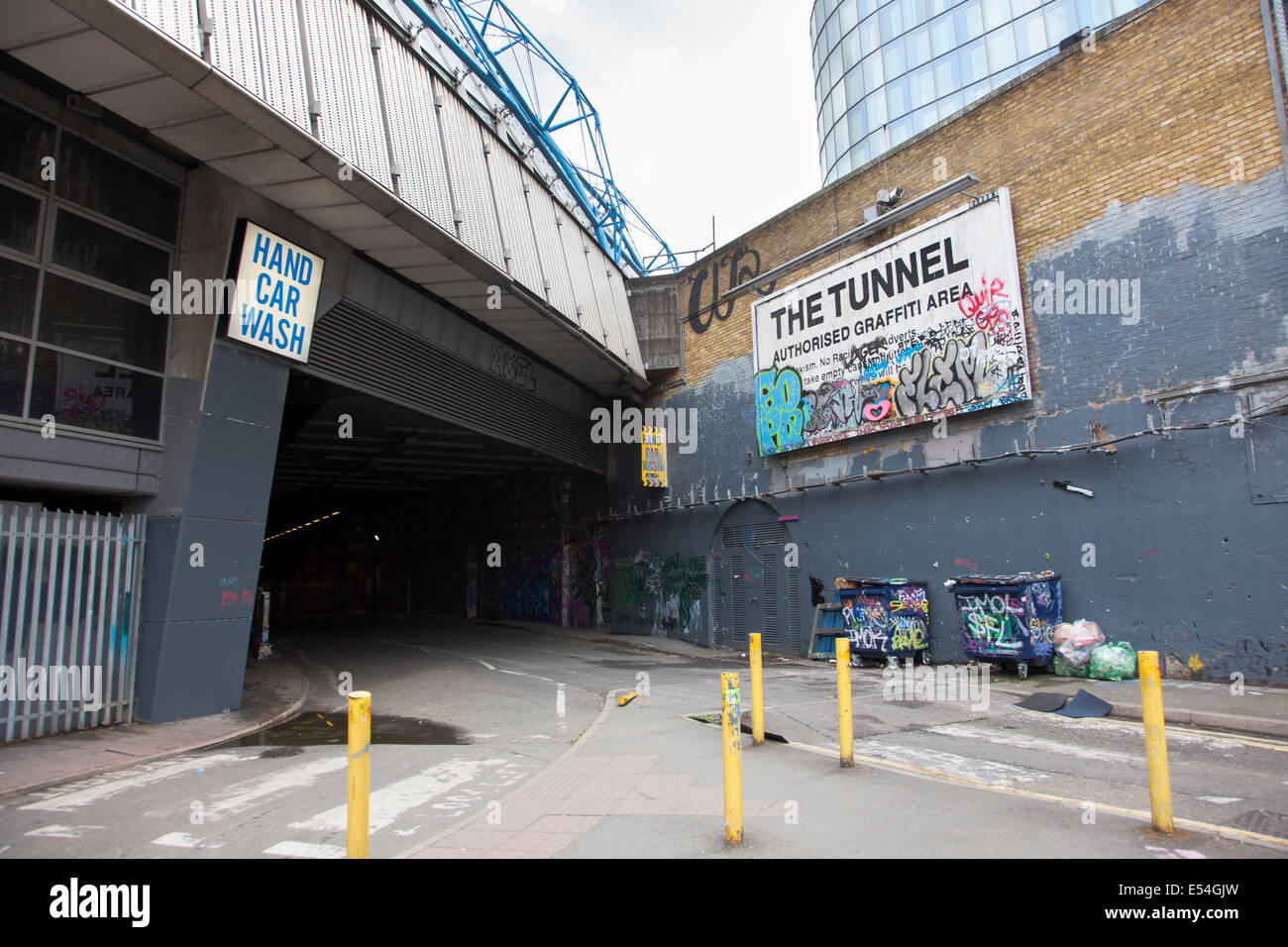 Graffitis autorisés tunnel dans Leake Street, Londres Banque D'Images