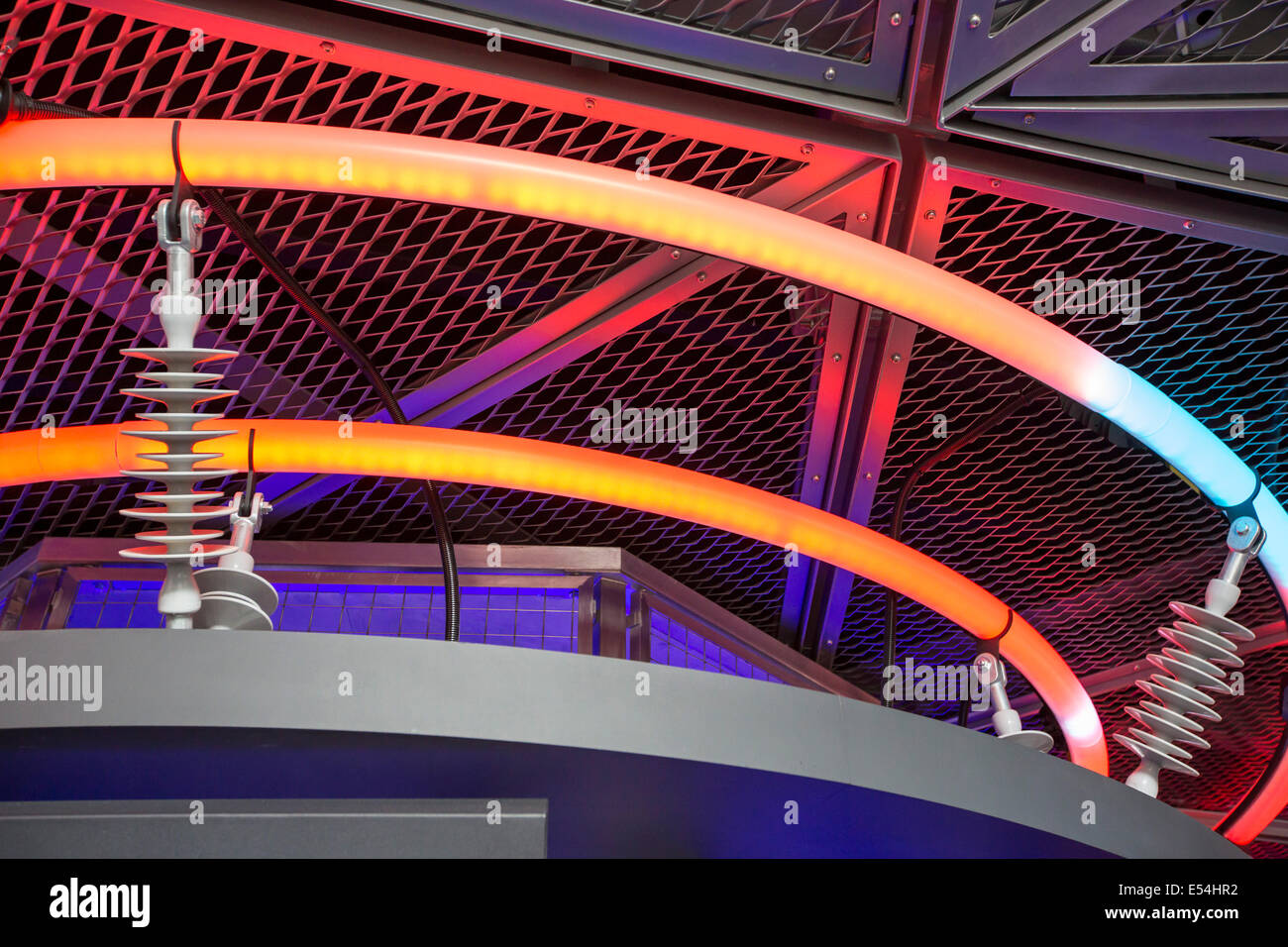 Une exposition à la durabilité de l'édifice de cristal qui est le premier bâtiment au monde à avoir obtenu un remarquable BREEAM (BRE Environmental Assessment Method) la notation et la certification LEED (Leadership in Energy and Environmental Design) certification platine. Londres, Royaume-Uni. Banque D'Images