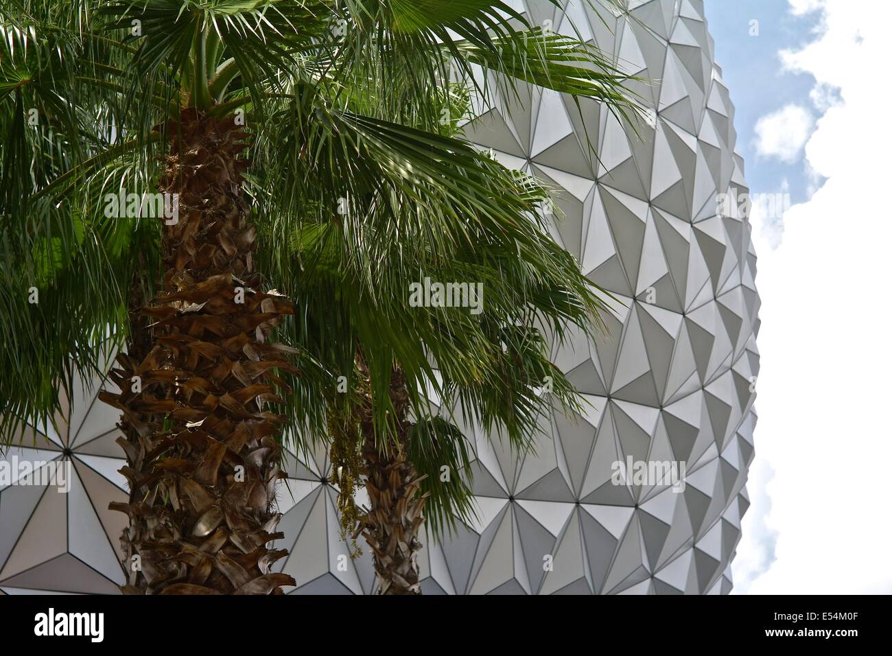 Spaceship Earth . Le parc Epcot de Walt Disney World Banque D'Images
