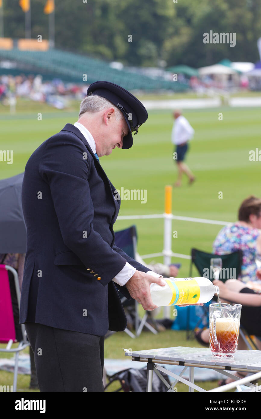 Veuve Clicquot Gold Cup, British Open Championship, parc Cowdray Polo Polo Club, Cowdray Park, Midhurst, West Sussex, Angleterre, Royaume-Uni Banque D'Images