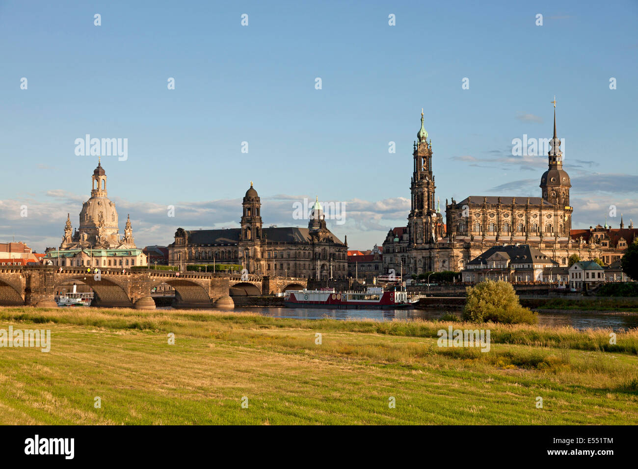 Cityscape Dresde, Saxe, Allemagne, Europe Banque D'Images