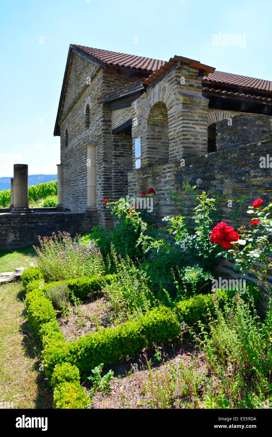 Villa romaine Urbana Longuich Moselle Römische Weinstrasse Allemagne Rhénanie-palatinat Mosel route de vigne vente maison Schweich Banque D'Images