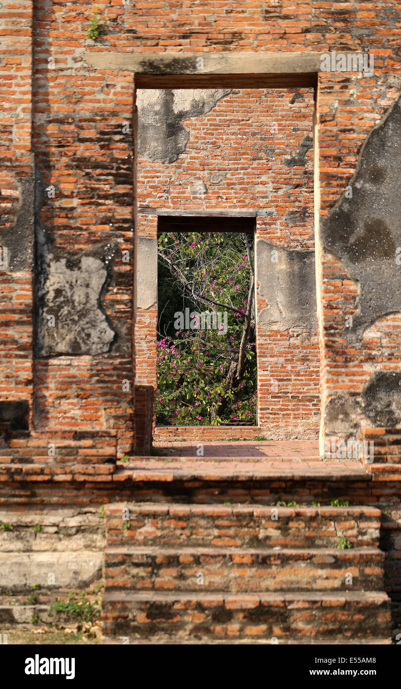 Un temple antique à Ayutthaya en Thaïlande Banque D'Images