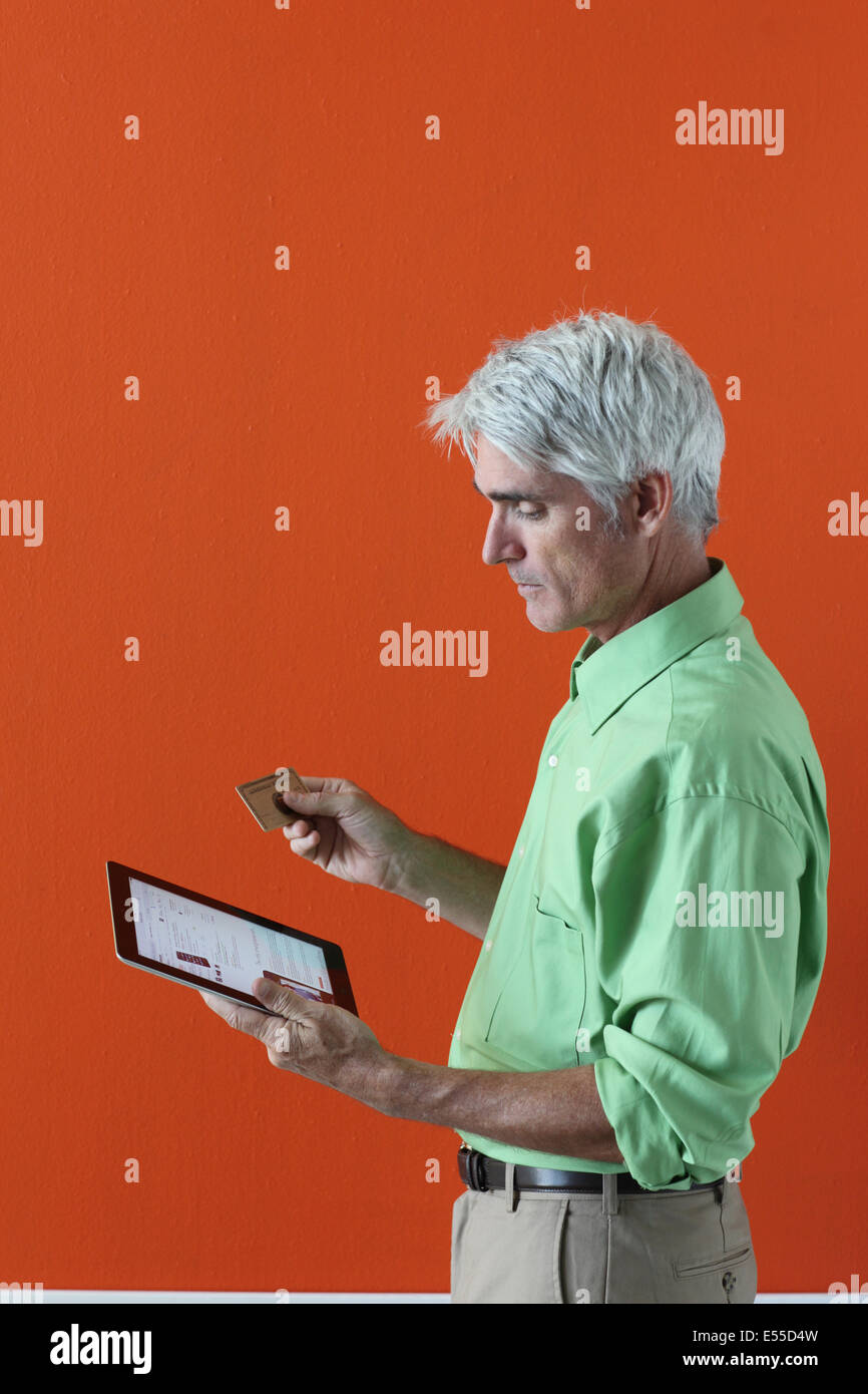 Avec carte de crédit à la consommation Banque D'Images