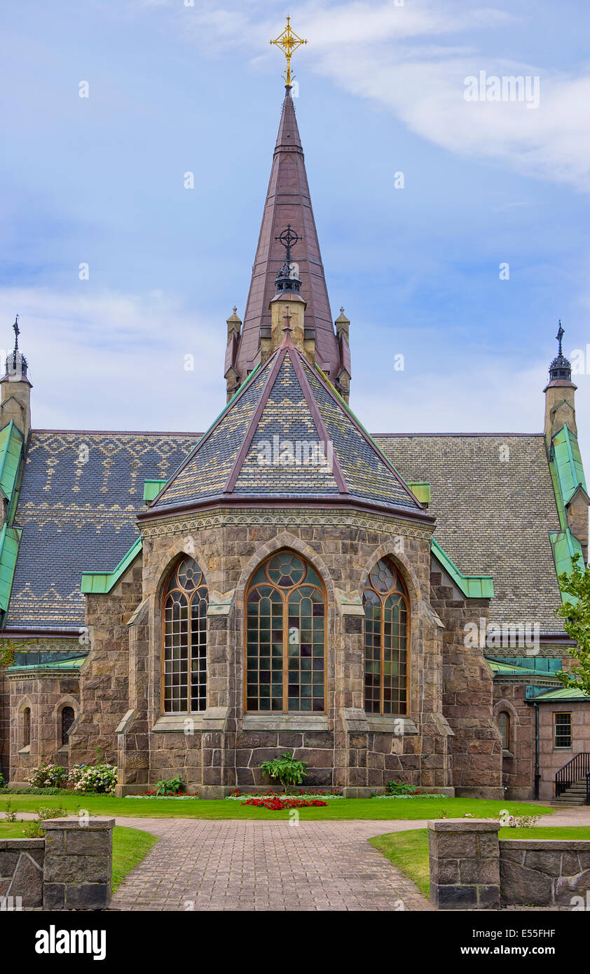 Église de Falkenberg (Falkenbergs kirka), comté de Halland (Suède). Banque D'Images