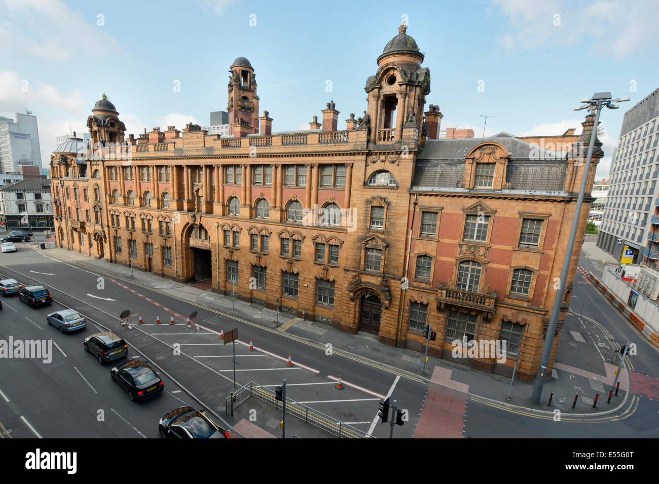 Le baroque édouardien vacants London Road Station Incendie bâtiment situé près de la gare de Piccadilly à Manchester. Banque D'Images