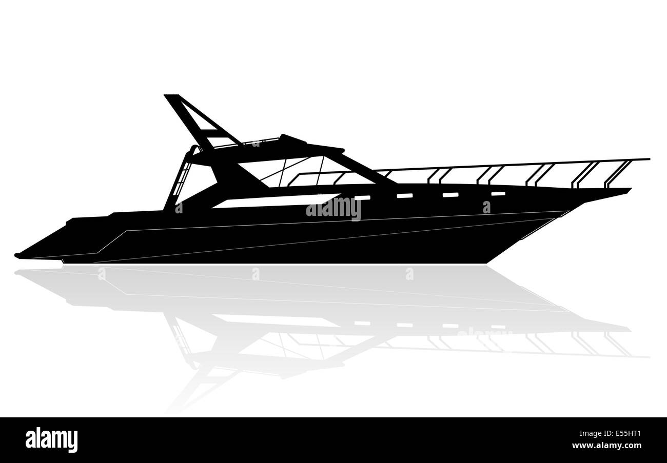 Yacht de luxe , vector Banque D'Images