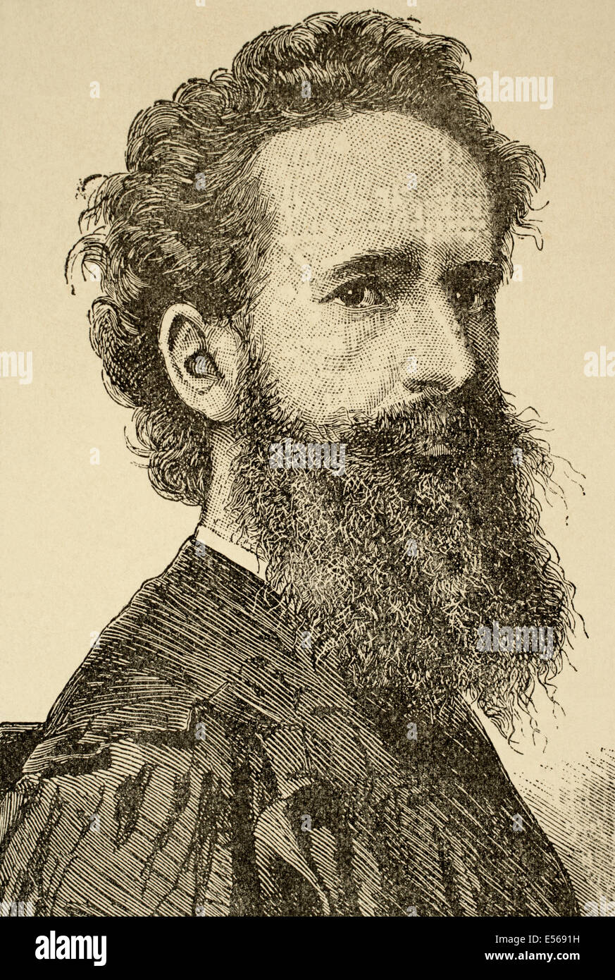 Hans Makart (1840-1884). L'histoire universitaire autrichien peintre, designer, décorateur, et la gravure. Banque D'Images