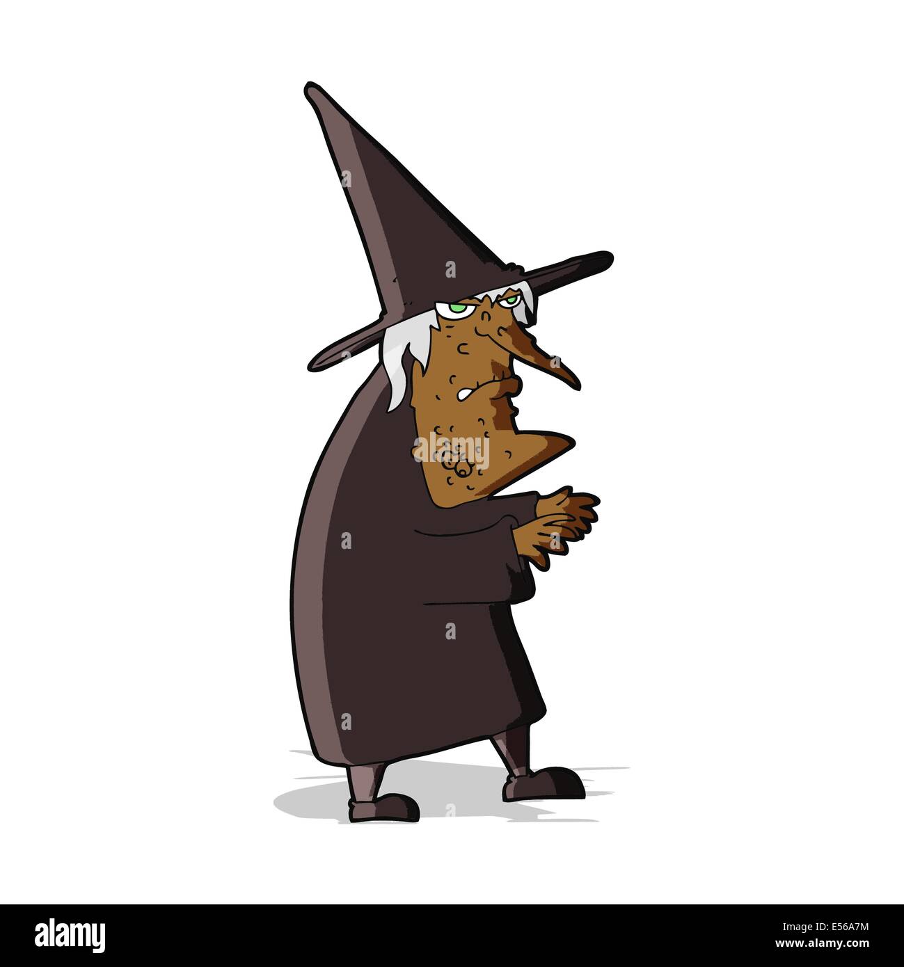 Cartoon Moche Vieille Sorciere Image Vectorielle Stock Alamy
