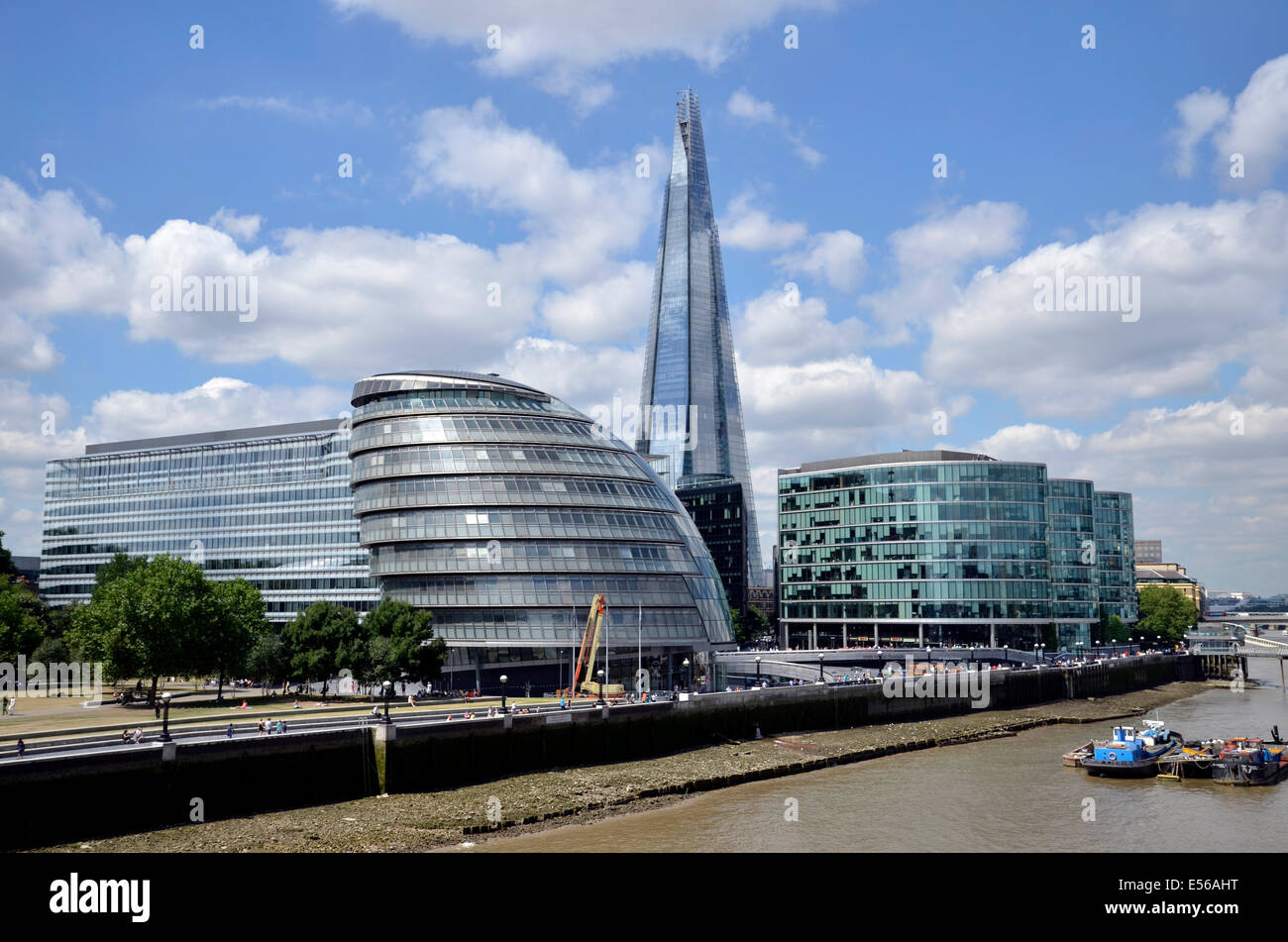 L'hôtel de ville, plus de Londres et le Fragment de Tower Bridge Banque D'Images