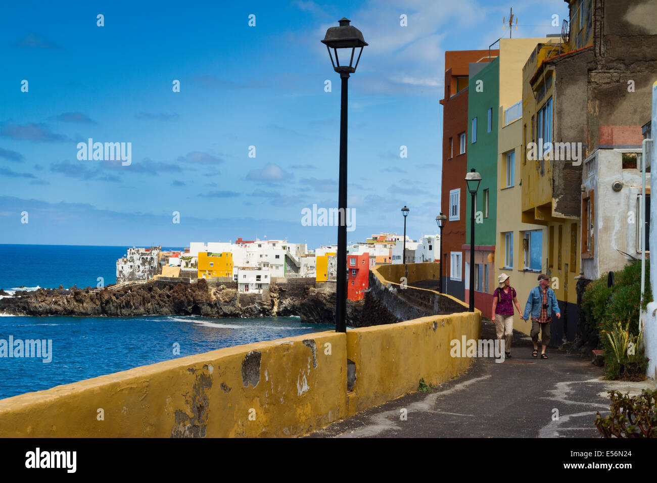 Puerto de la Cruz de la ville. Tenerife, Canaries, Espagne, l'océan Atlantique, l'Europe. Banque D'Images