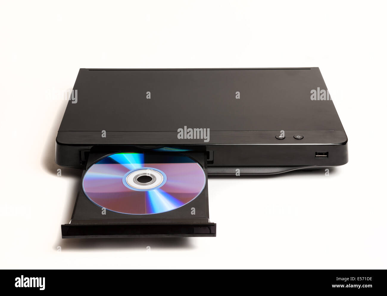 Lecteur DVD sur fond blanc Photo Stock - Alamy