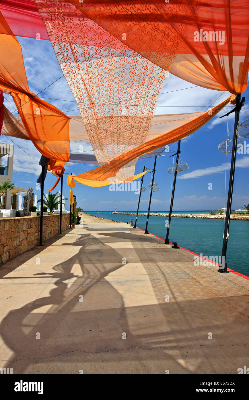 À la marina de Sani Beach Resort, péninsule de Kassandra Halkidiki