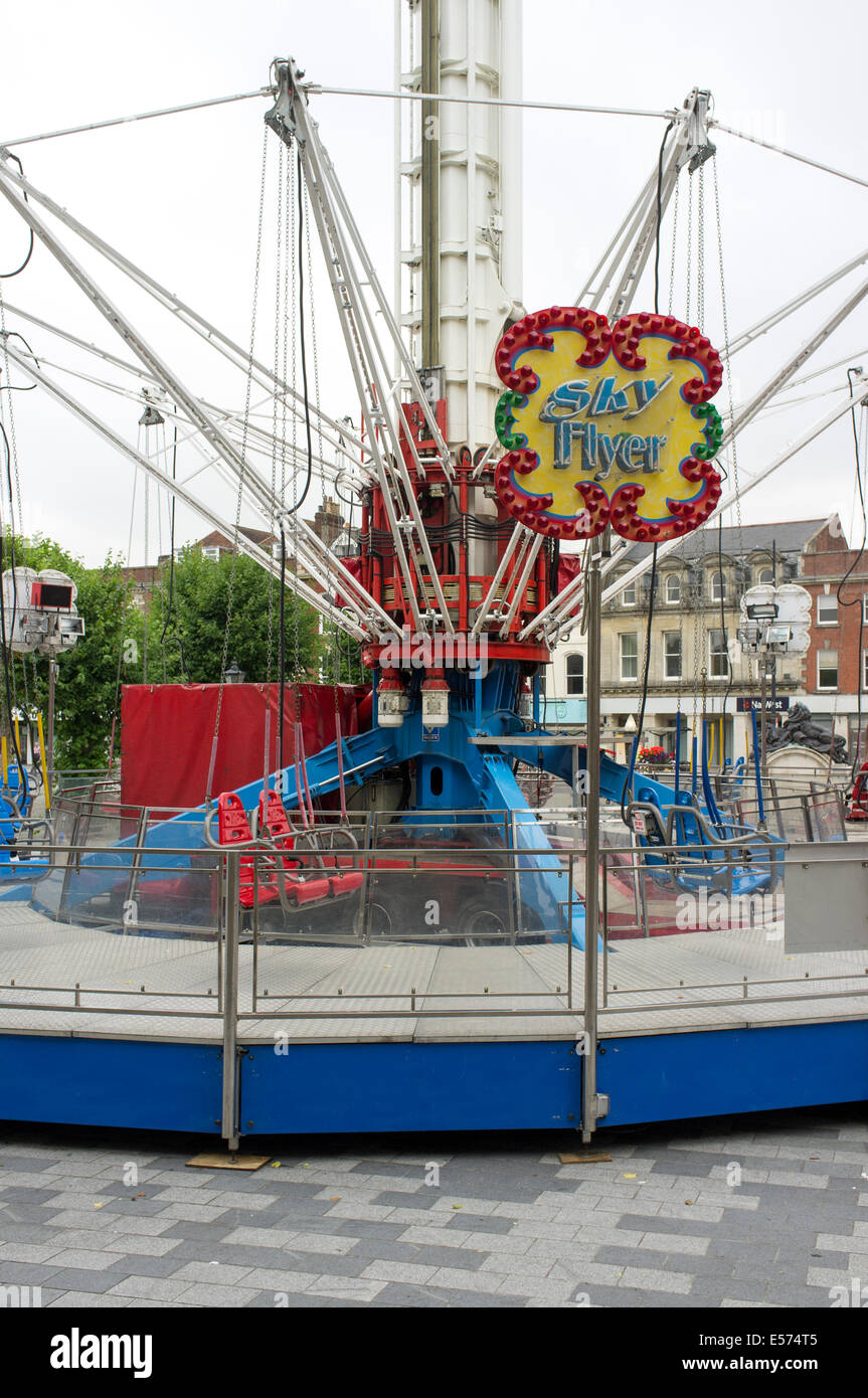 Sky Flyer fairground ride Banque D'Images