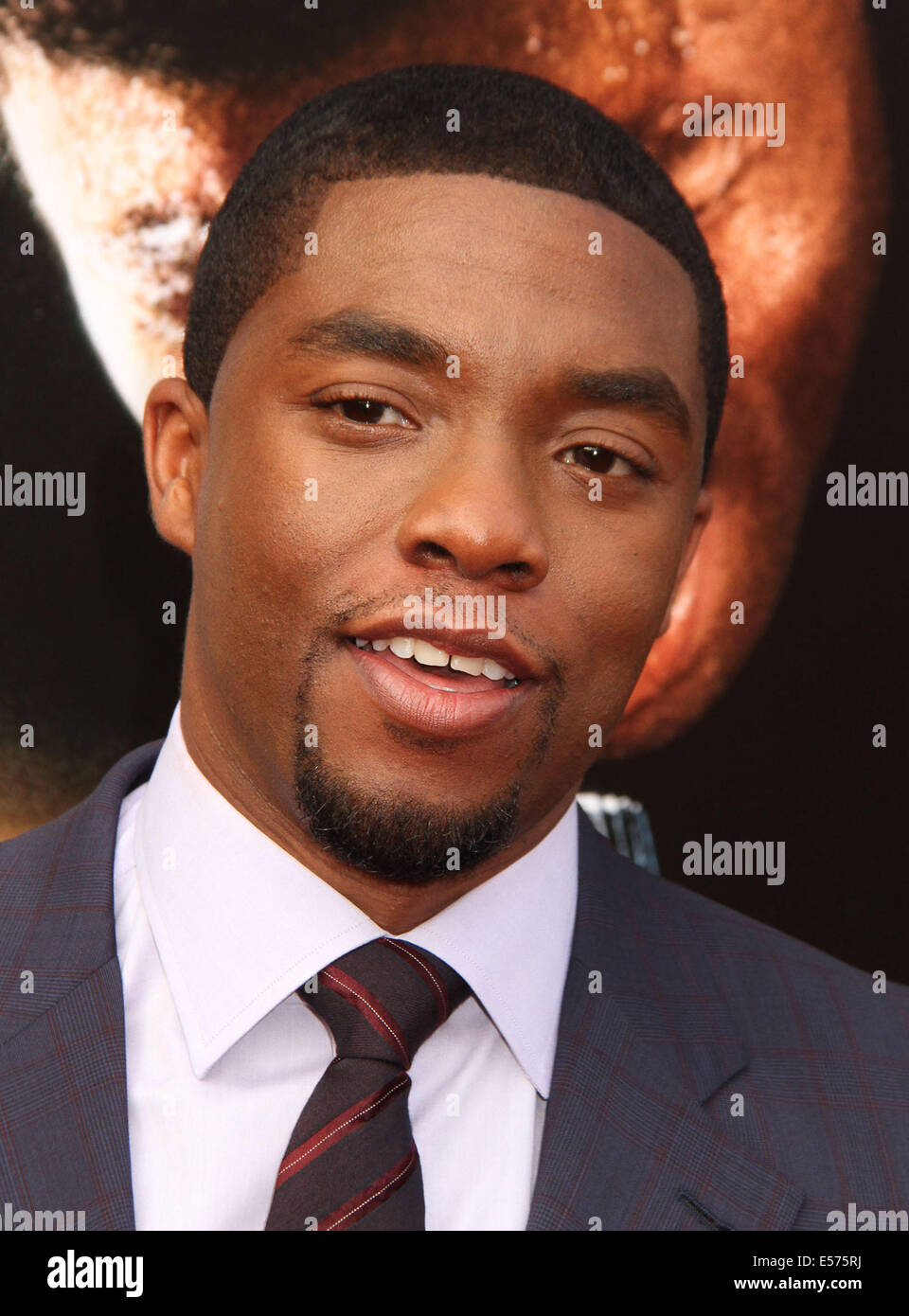 New York, New York, USA. 21 juillet, 2014. Acteur CHADWICK BOSEMAN assiste à la première de New York sur 'Get Up' qui s'est tenue à l'Apollo Theatre. Credit : Nancy/Kaszerman ZUMA Wire/Alamy Live News Banque D'Images