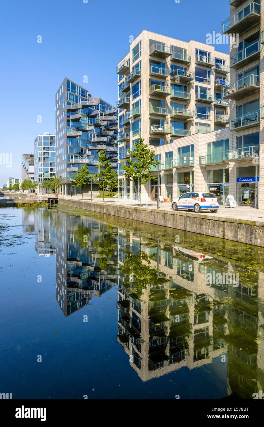 Maisons VM, Amager, Copenhague, Danemark Banque D'Images