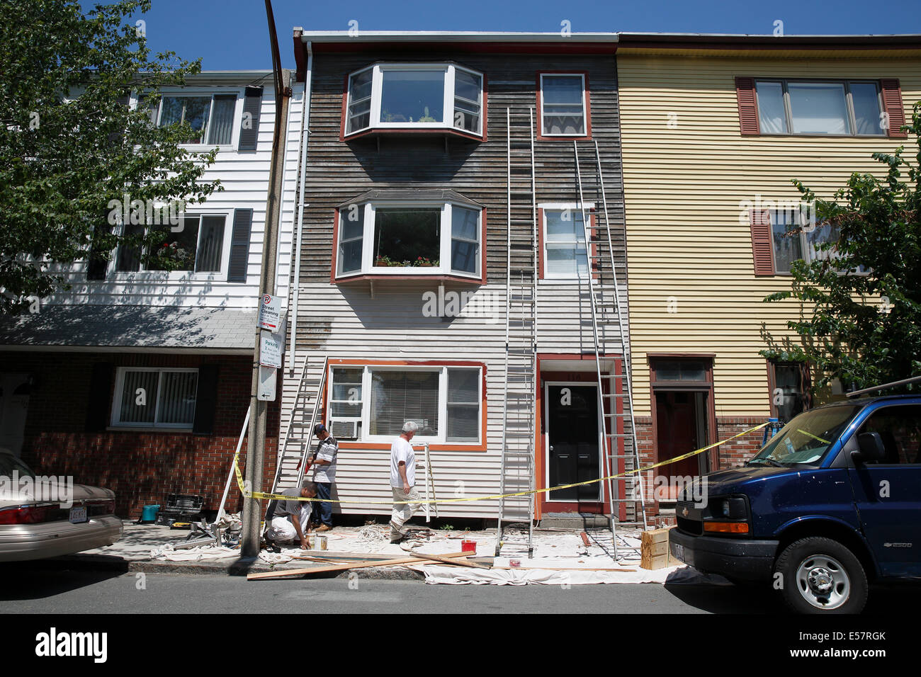 Peintres, Boston, Massachusetts, USA Banque D'Images