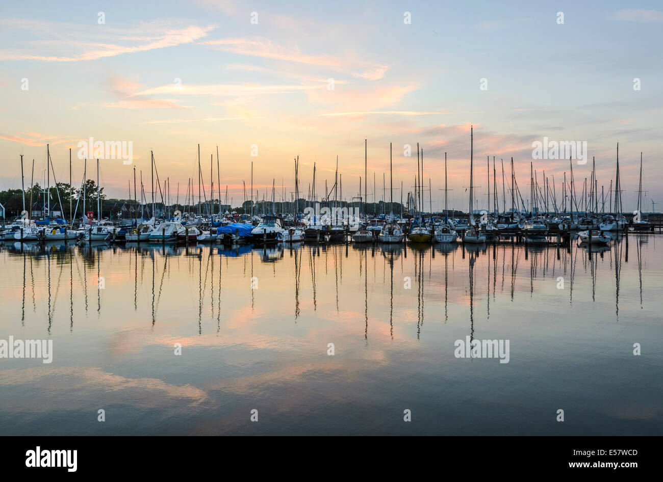 Marina à Kastrup, Copenhague, Danemark Banque D'Images