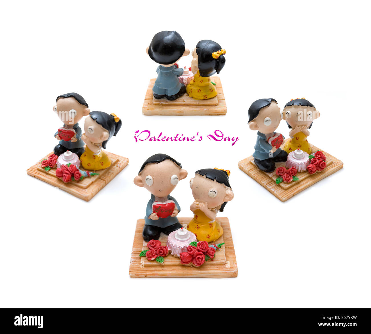 Des couples poupée faite à partir de pâte à modeler isolated Photo Stock -  Alamy