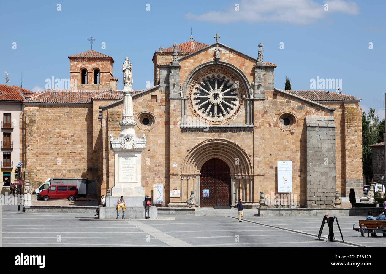 La Cathédrale de Santa Teresa de Avila, Castille et Leon, Espagne Banque D'Images