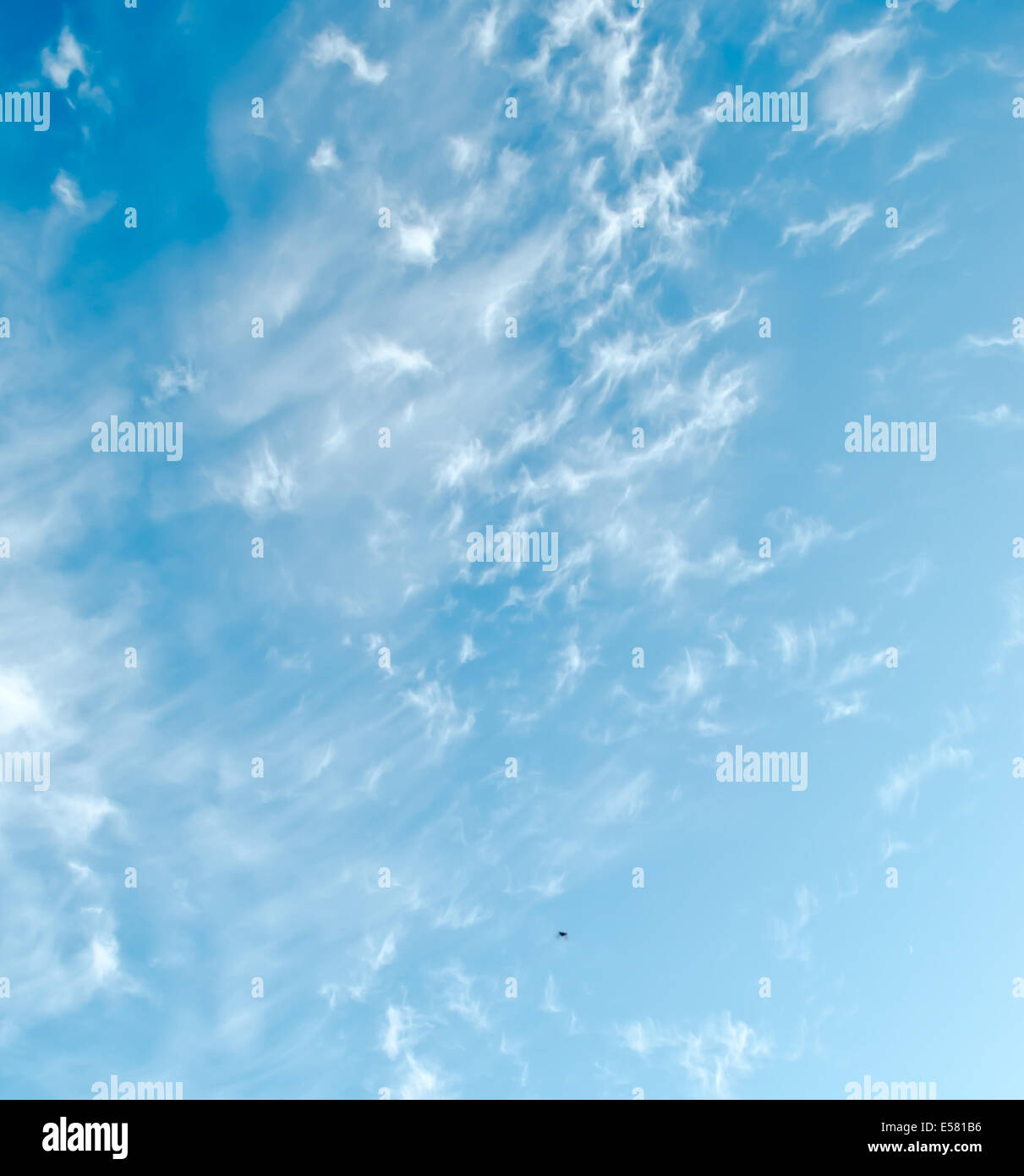 ciel bleu doux Banque D'Images