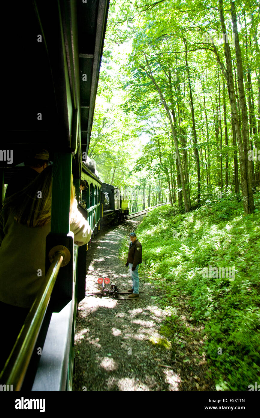 Cass Scenic Railroad State Park, West Virginia, USA Banque D'Images