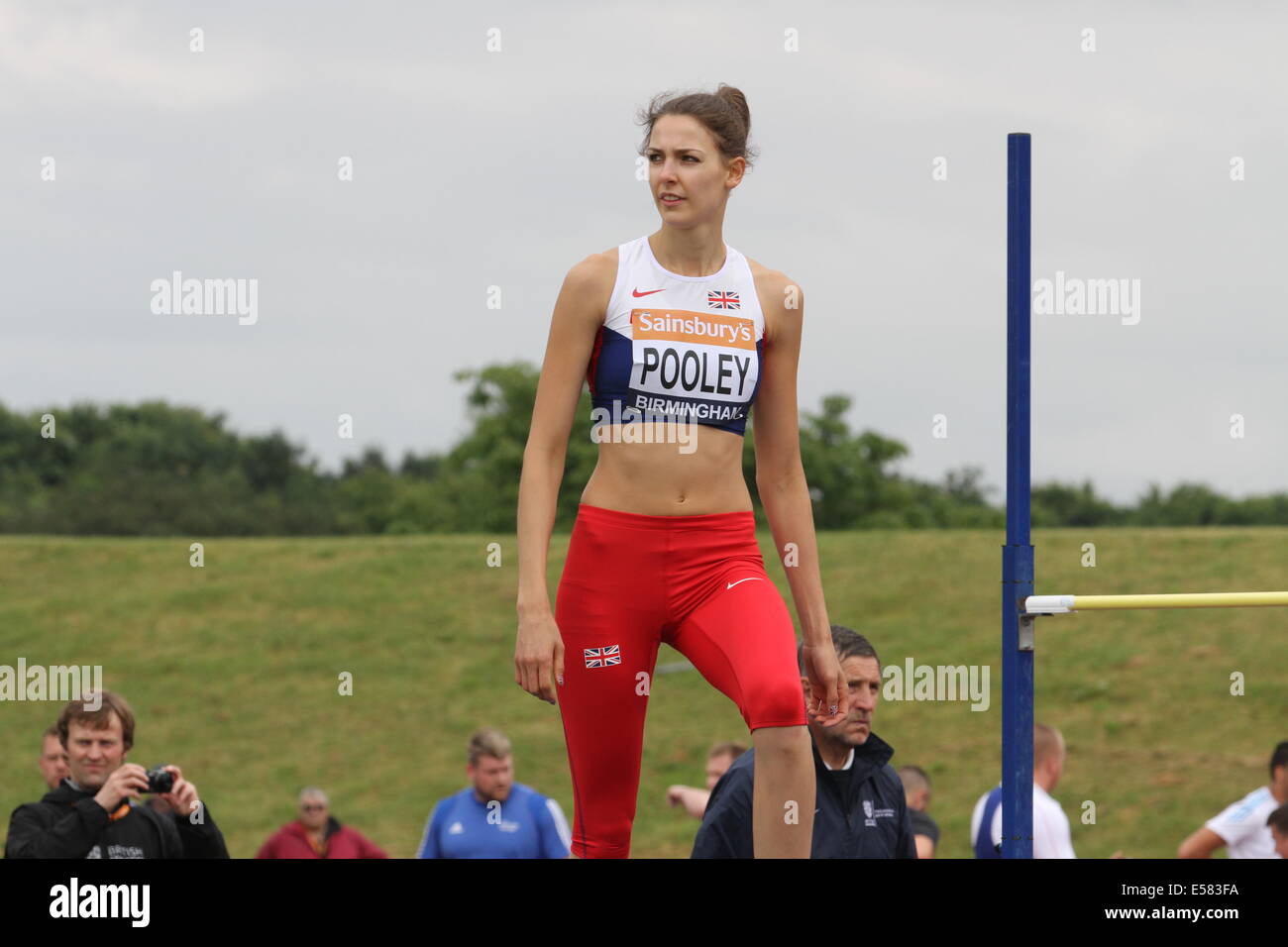 Isobel Pooley Saut en hauteur femmes Banque D'Images