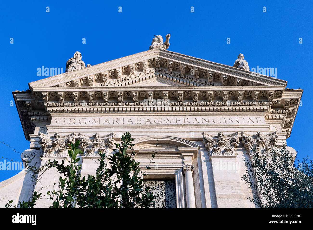 Santa Francesca Romana, précédemment connu sous le nom de Santa Maria Nova, Forum Romain, Rome, Italie Banque D'Images