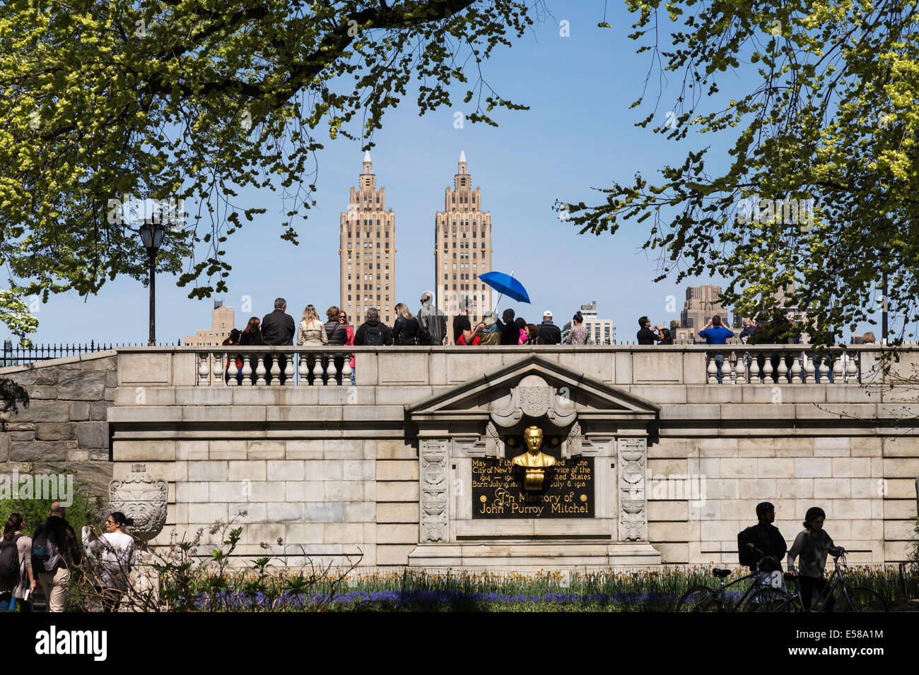 John Purroy Mitchel Memorial, Central Park, NYC Banque D'Images