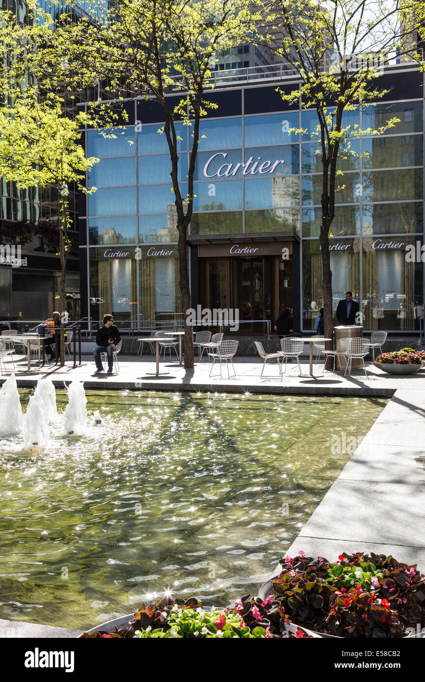 La boutique Cartier temporaire, NYC Banque D'Images