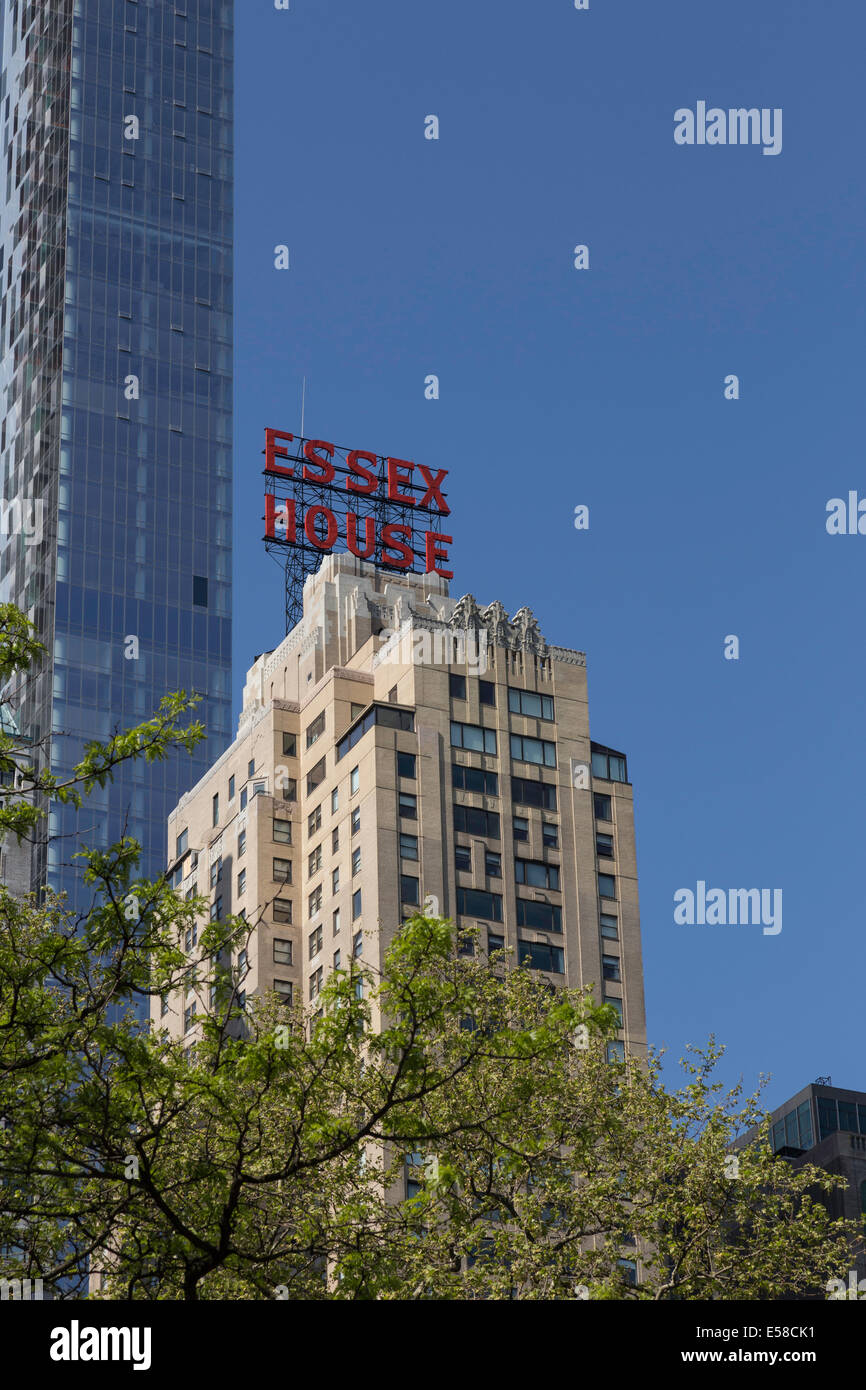 Essex House Hotel de Central Park, NYC Banque D'Images