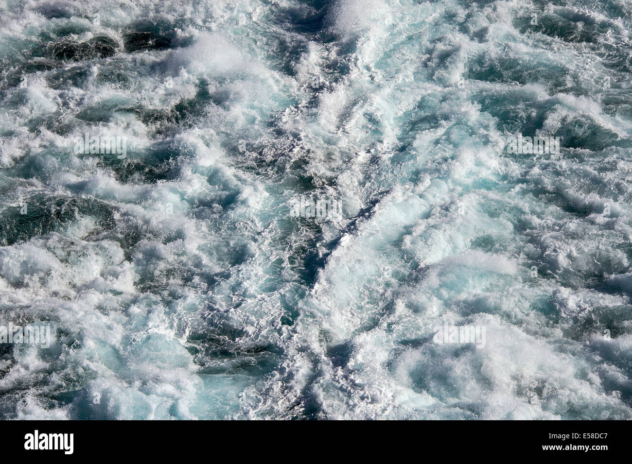 Service de bateau sur l'océan. Banque D'Images