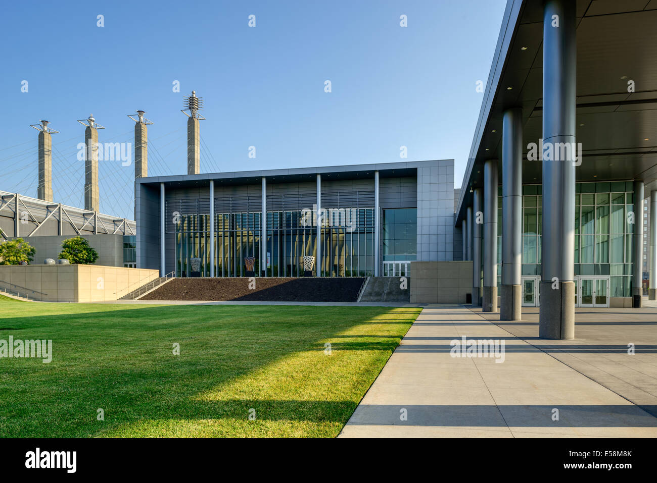 Photographie de l'extérieur de la grande salle de bal de la Kansas City Convention Center. Kansas City, MO. Banque D'Images