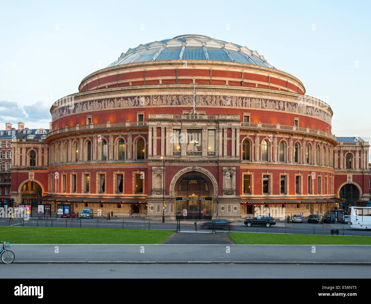 Royal Albert Hall - soleil du soir Banque D'Images