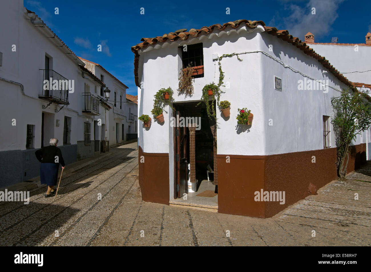 Vue urbaine, Aracena, Huelva-province, région d'Andalousie, Espagne, Europe Banque D'Images