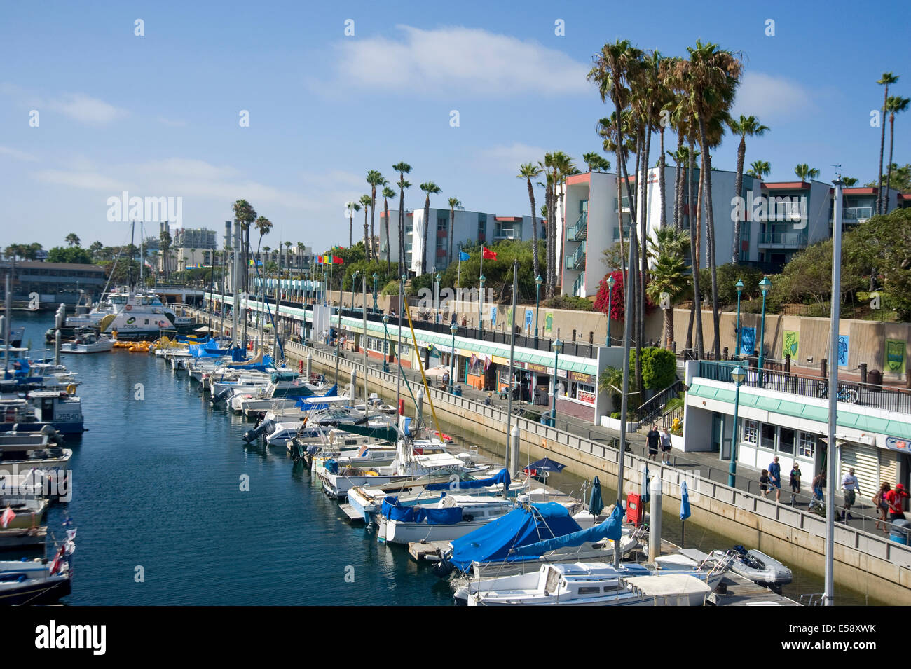 Redondo Beach Boat Harbour Banque D'Images