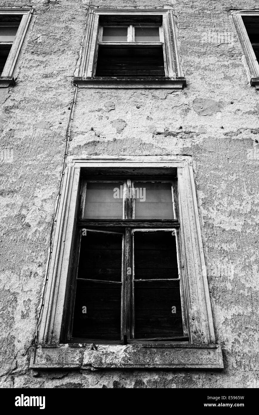 Allemagne, Saxe, Meissen, façade de l'ancien multiple abandonnés Banque D'Images