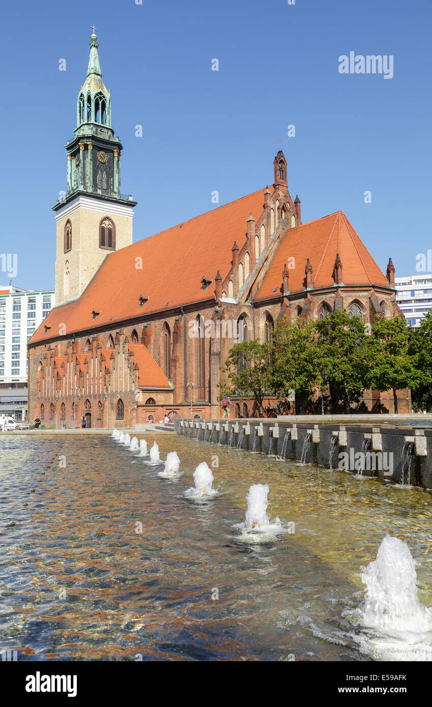 Eglise St Mary - Marienkirche, Berlin, Allemagne Banque D'Images