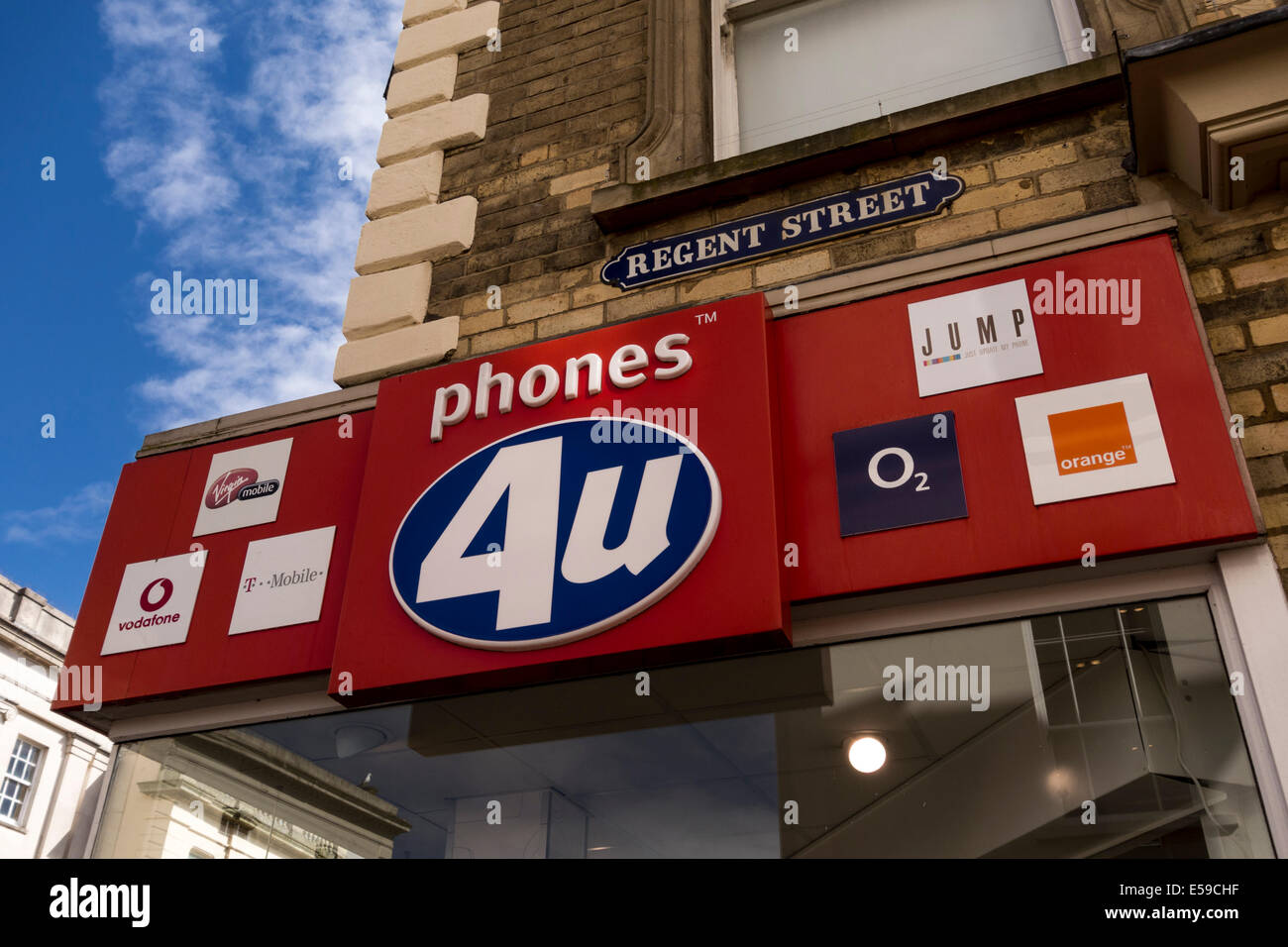 Phones4u shop à Cheltenham, Gloucestershire, Royaume-Uni Banque D'Images