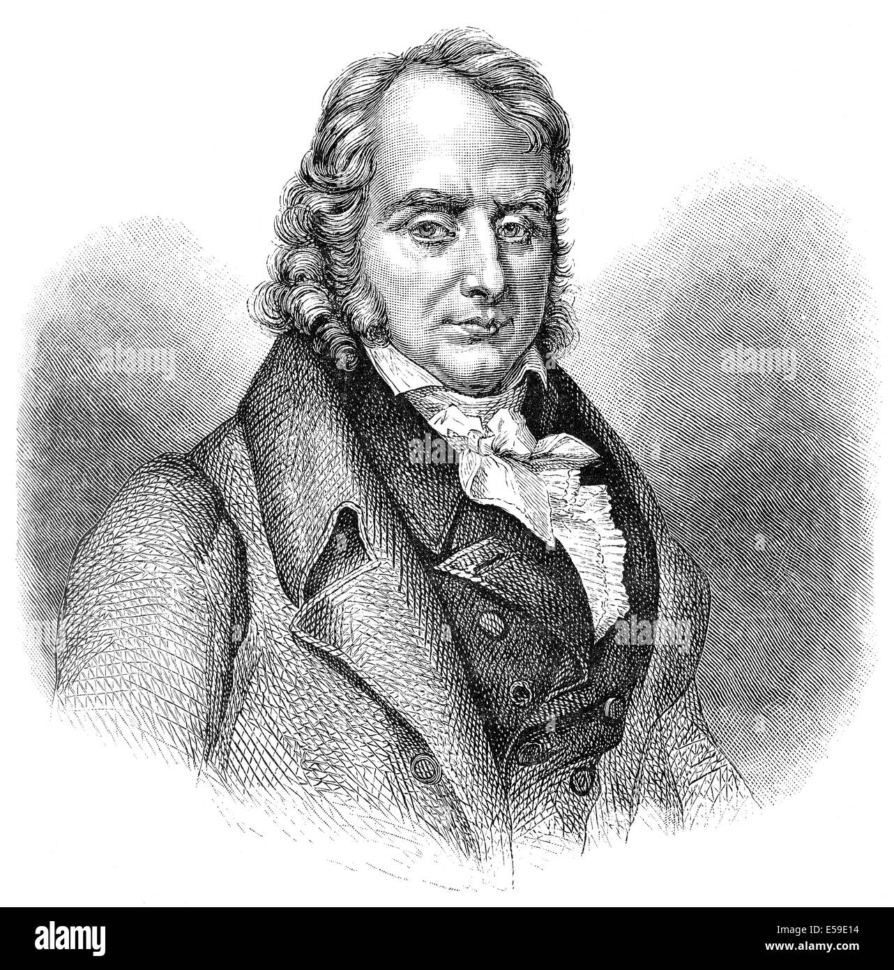 Benjamin Constant de Rebecque constante ou Henri-Benjamin, 1767-1830, un homme politique, écrivain franco-suisse sur la politique et la religion, Banque D'Images