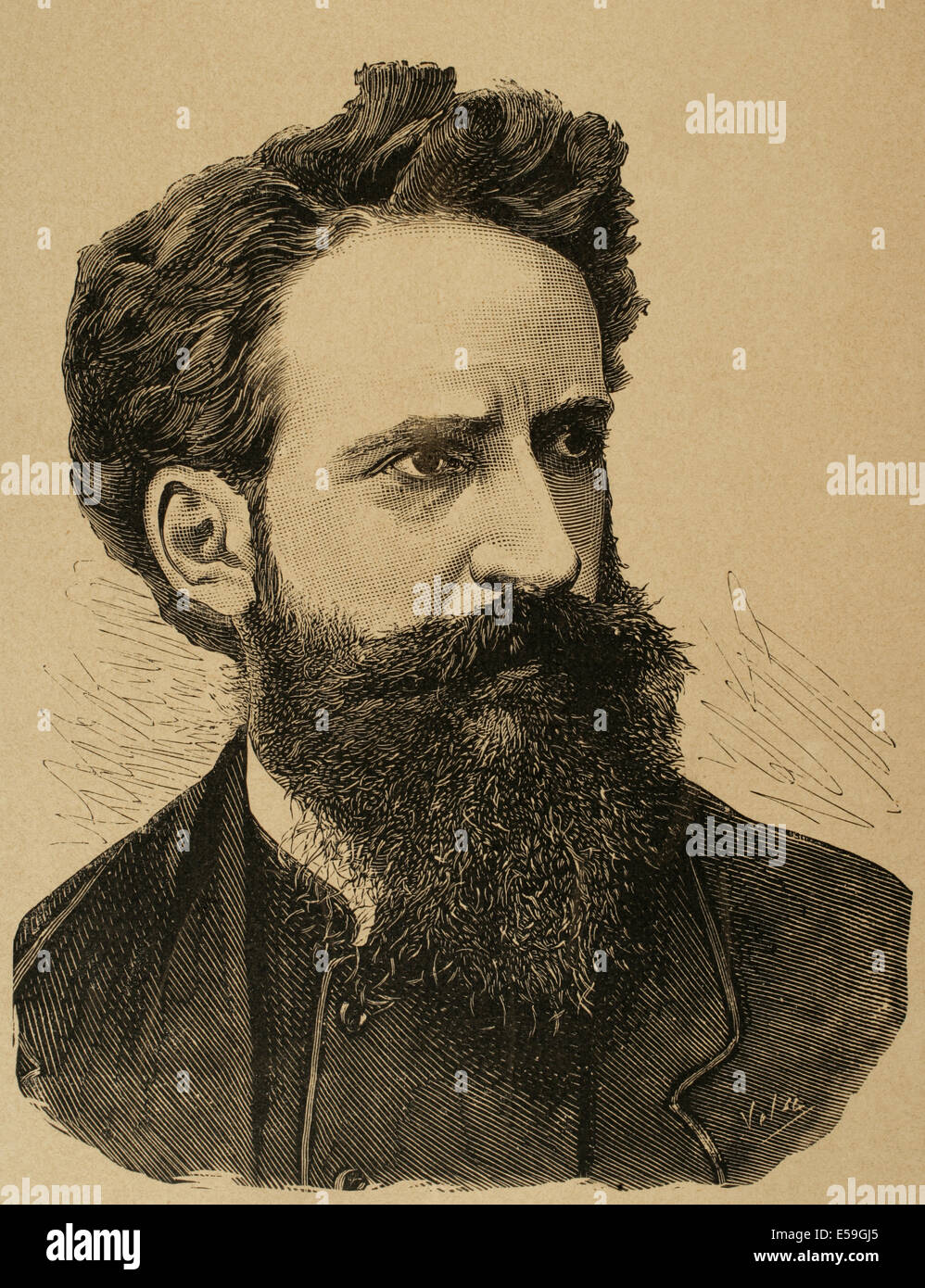 Hans Makart (1840-1884). L'histoire universitaire autrichien peintre, designer, décorateur, et la gravure. Banque D'Images