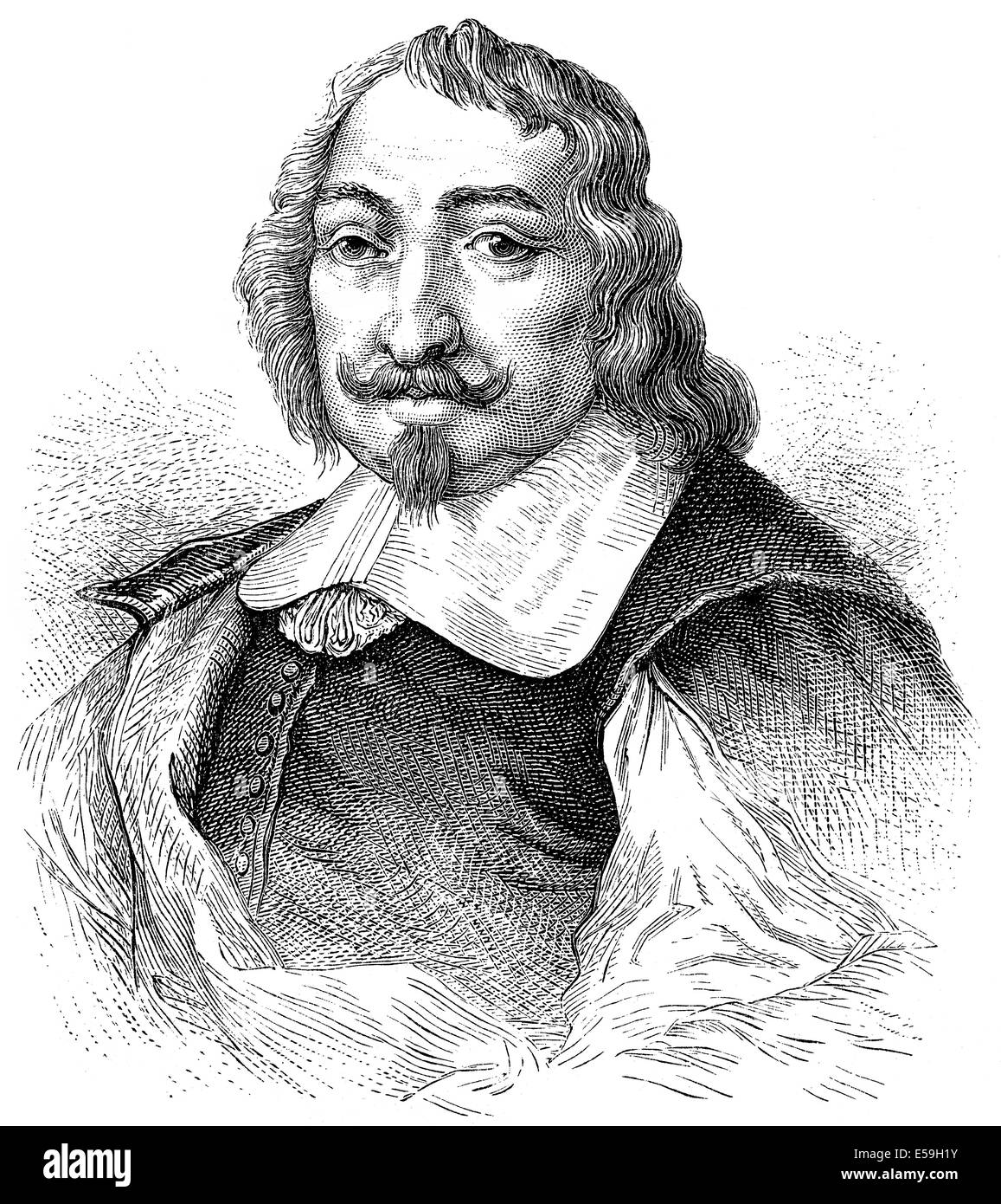 Samuel de Champlain, 1574-1635, un navigateur français, cartographe, diplomate, et chroniqueur, Banque D'Images