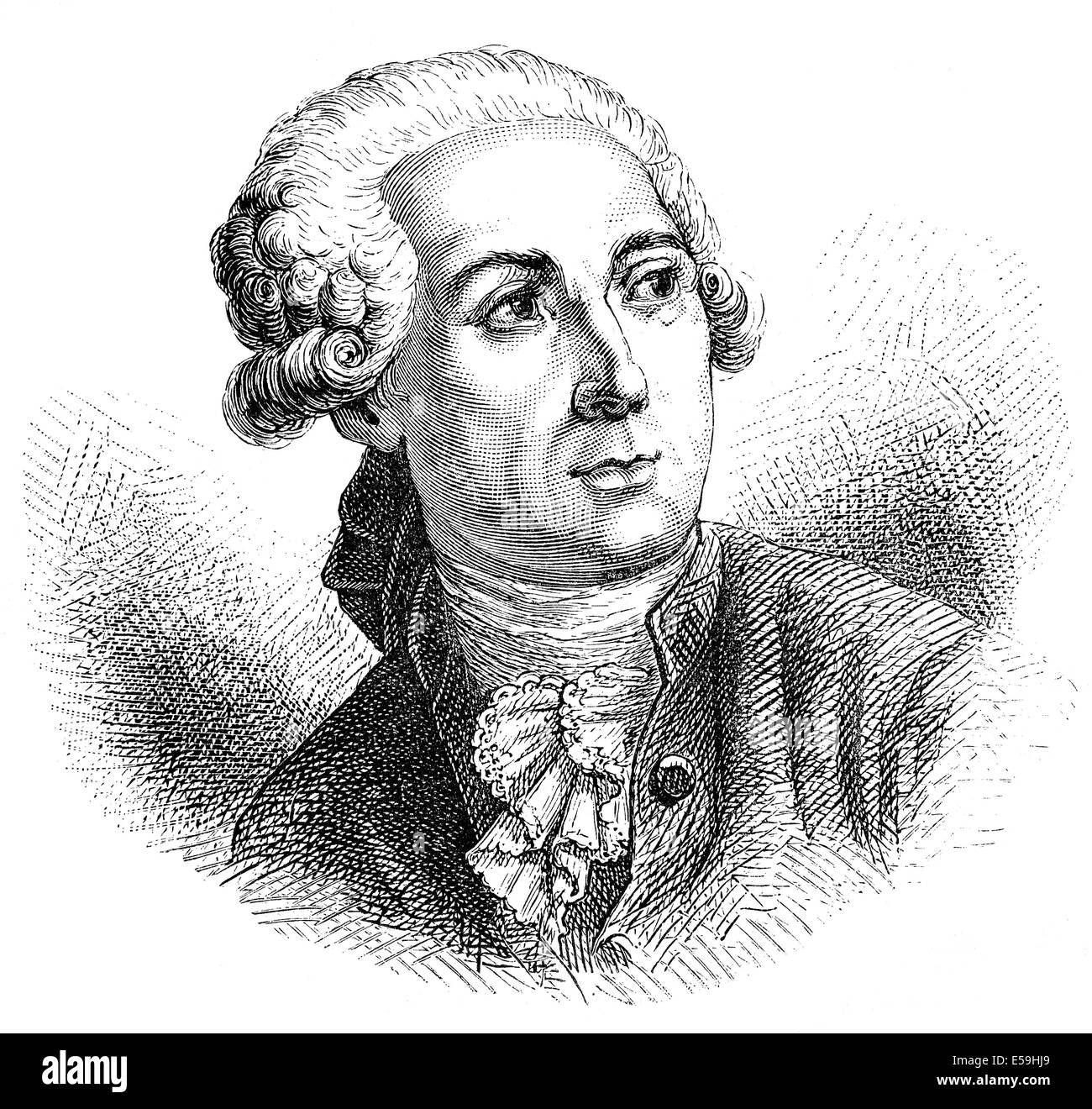 Antoine-Laurent de Lavoisier, 1743 - 1794, un aristocrate français et chimiste, Banque D'Images