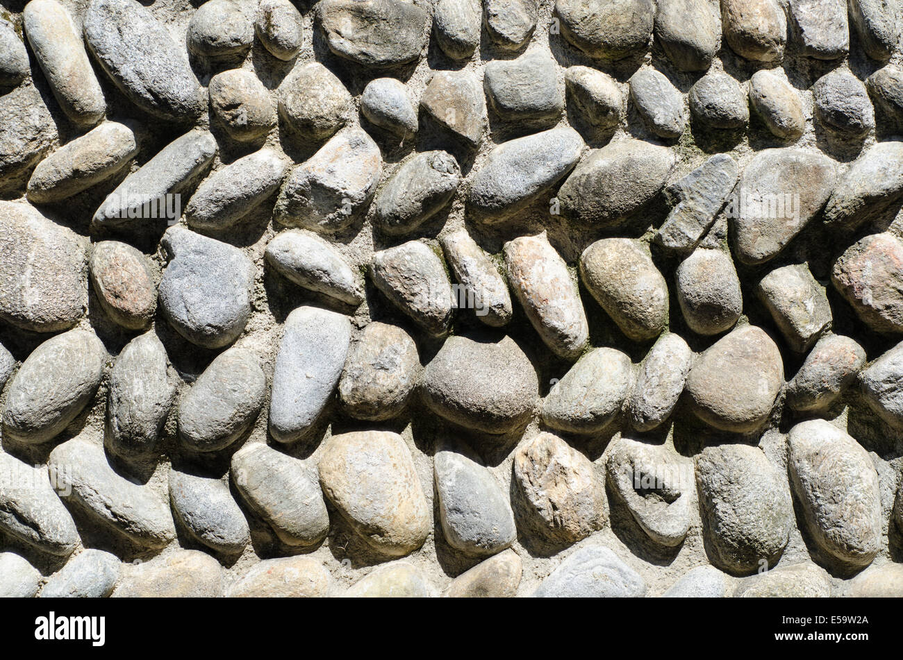 Mur de pierres anciennes et de ciel dans un château en italie Banque D'Images