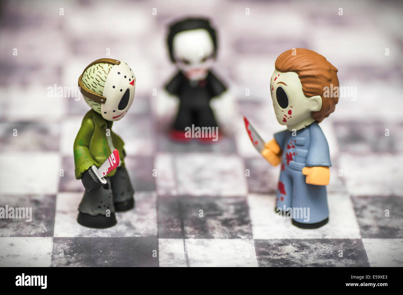 Les films d'horreur Jeu d'Funny Toys Banque D'Images