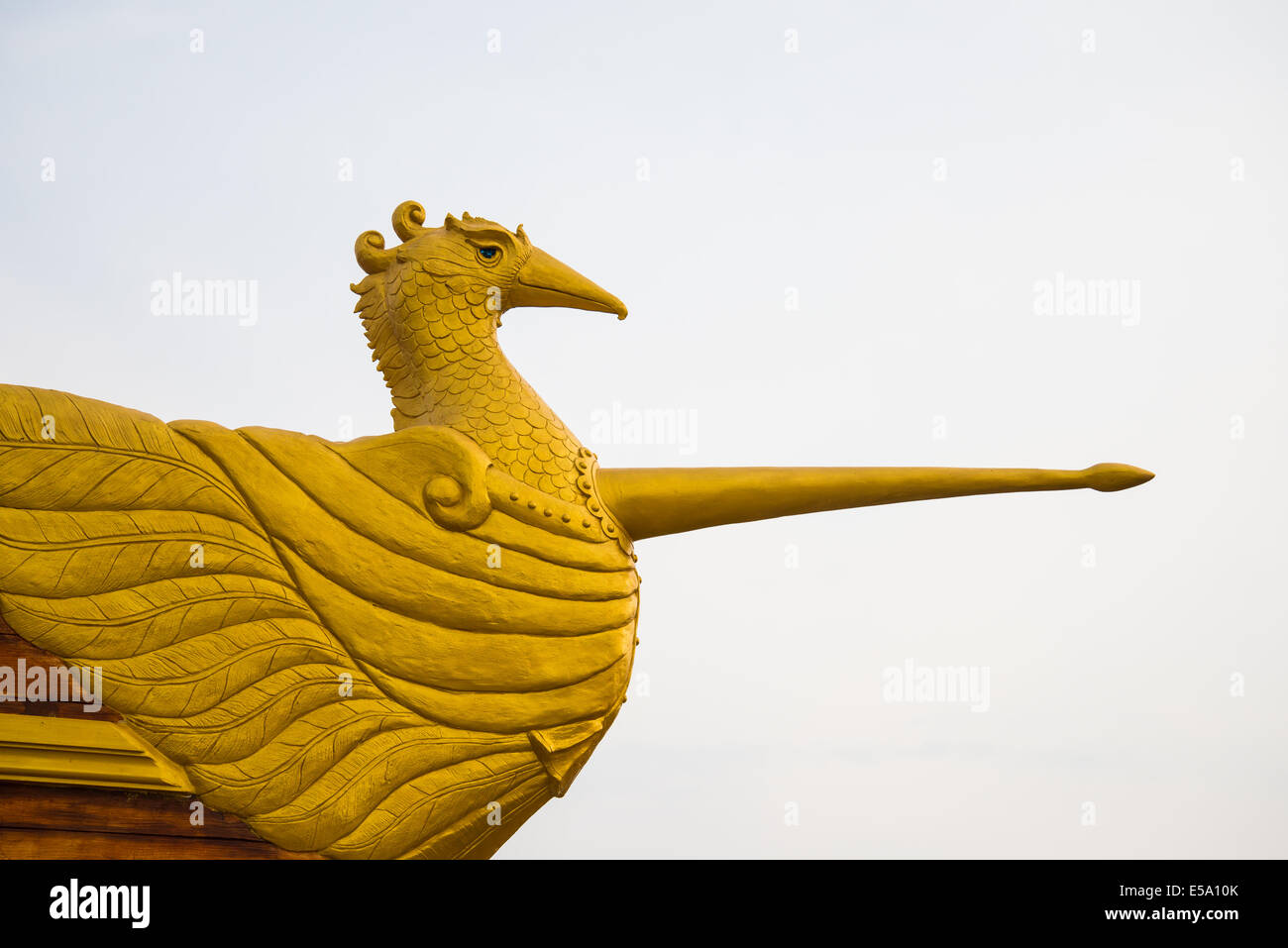 Statue de Swan sur la proue en Thaïlande. Banque D'Images