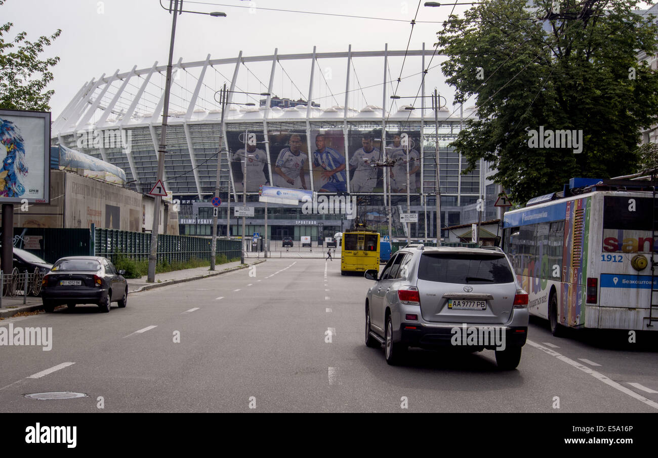 23 juillet 2014 - stade olympique (NSC Olimpiysky), Kiev, Ukraine © Igor Golovniov/ZUMA/Alamy Fil Live News Banque D'Images