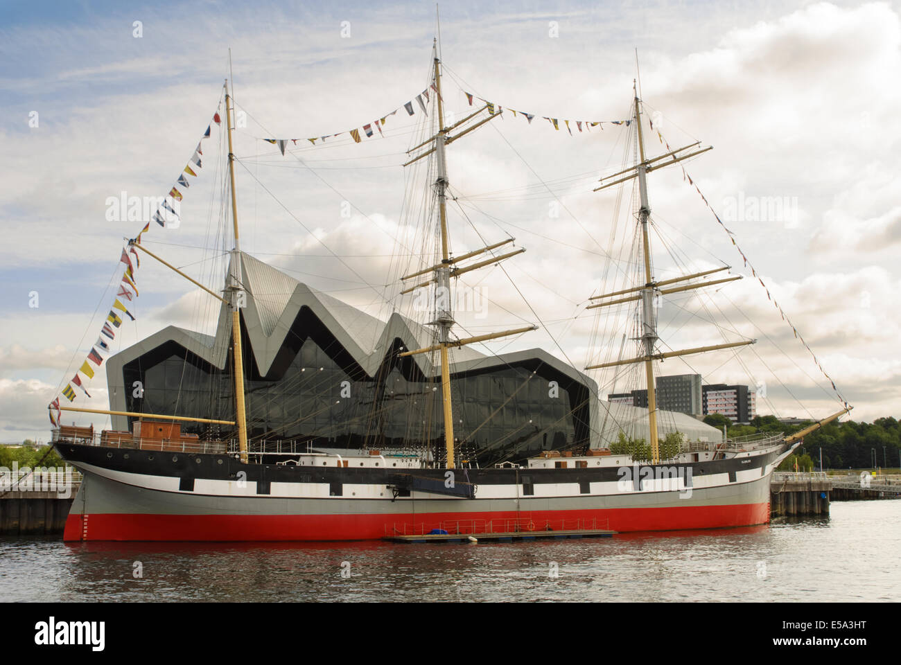 Glenlee Tallship extérieur Riverside Museum à Glasgow, Ecosse Banque D'Images